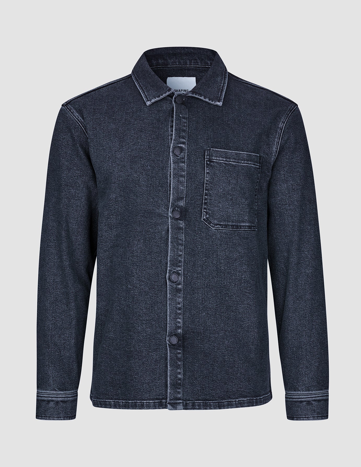 Matteo Denim Overshirt Washed Black